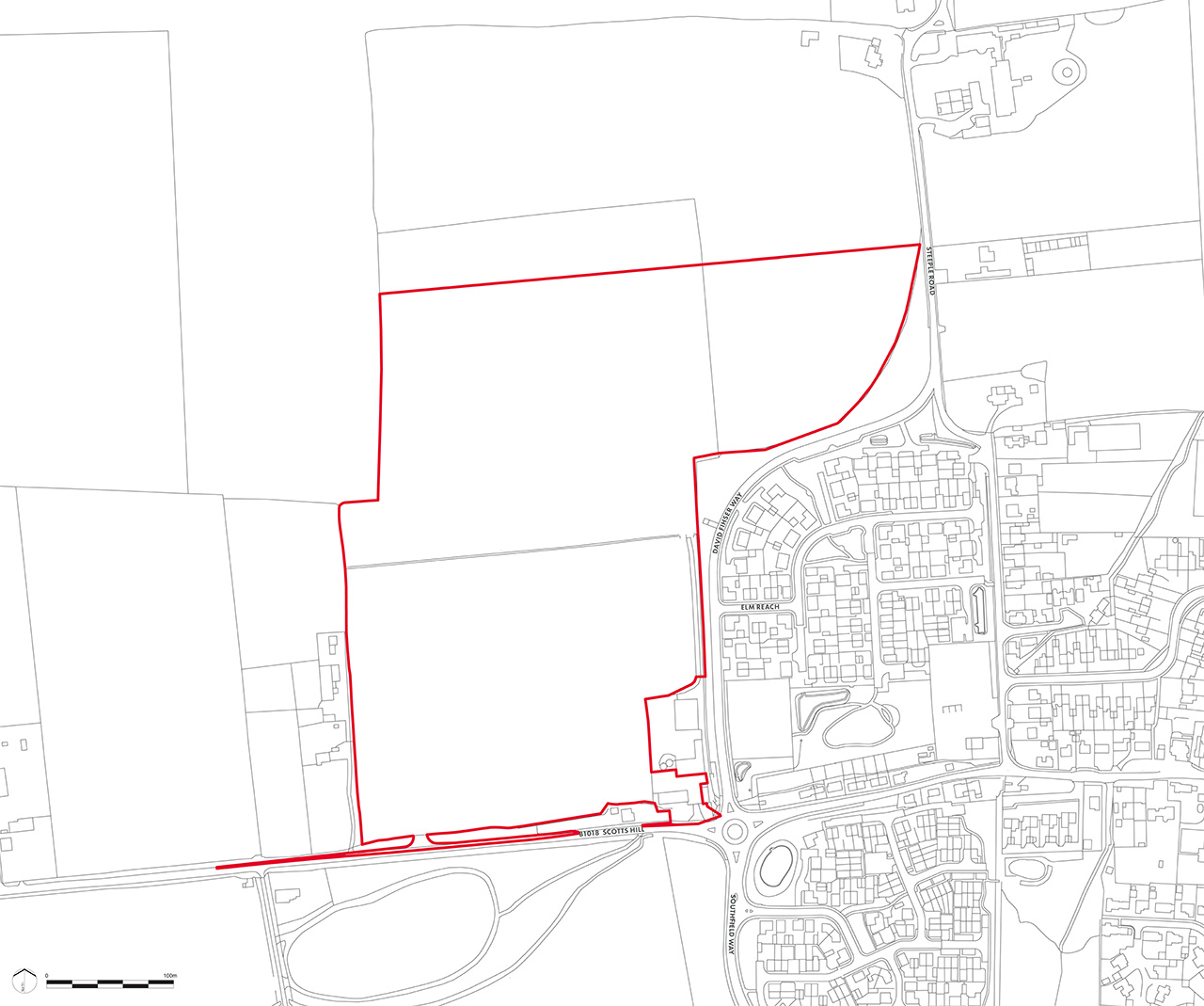 The site is located on the western edge of Southminster