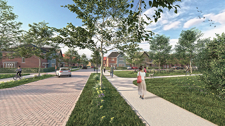 Artistic impression of the development